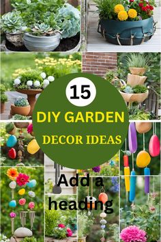 Transform your outdoor space with these 15 DIY Garden Decor Ideas! From budget-friendly projects to creative garden upgrades, these ideas will add charm and personality to your yard. Perfect for small spaces or large backyards, these DIYs are easy and fun to create. 🌱✨

#DIYGarden #GardenDecorIdeas #OutdoorDecor #BackyardDIY #GardenInspiration