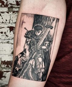 Guts Berserk Tattoo, Guts Tattoo, Berserk Tattoo, Fire Tattoos, Z Tattoo, Fire Tattoo