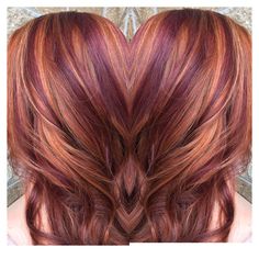 Light Auburn Hair Color, Light Auburn Hair, Purple Hair Highlights, Red Hair With Blonde Highlights, Red Hair Trends, Red Hair With Highlights, Natural Red Hair, Spring Hair Color, Pretty Hair Color