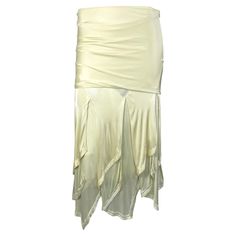 Elise Crombez, Tom Ford Runway, Prada Skirt, Handkerchief Skirt, Handkerchief Style, Couture Skirts, Lace Cami Top, Vintage Skirts, Fashion Sites