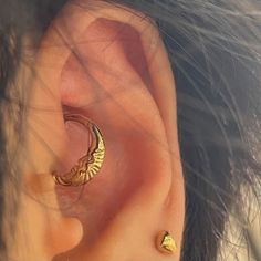 8mm 14K & 9K Solid Gold Moon Daith Ring, 16 Gauge /1,2mm Daith Hoop, Daith Piercing Jewelry, Daith Clicker, Minimal Moon Septum Ring - Etsy Gold Crescent Cartilage Earrings, Dainty Gold Crescent Cartilage Earrings, Minimalist Gold Crescent Cartilage Earrings, Gold Round Cartilage Earrings With Moon Charm, Daith Ring, Daith Hoop, Daith Rings, Daith Piercing Jewelry, Daith Piercing