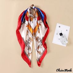 Olivia Mark - Spring and summer new 90CM simulation silk horse large square scarf temperament ladies silk scarf wrapped head sarong beach towel Large Square Scarf, Silk Scarf Wrap, Bird In Bag, Sarong, Square Scarf, Olivia Mark, Silk Scarf, Beach Towel, Scarf Wrap