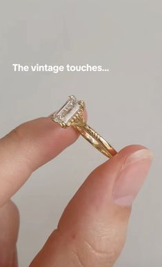 Vintage wedding ring gold Vintage Wedding Ring Gold, Classic Wedding Rings Gold, Encased Engagement Ring, Vintage Wedding Rings Square, Vintage Gold Band Engagement Rings, Square Vintage Engagement Rings, 20s Wedding Ring, Vintage Wedding Rings 1920s Gold, Wedding Rings Gold Vintage