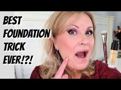 Over 40? TRY LIFE CHANGING FOUNDATION TIPS & HACKS! - YouTube Best Foundation For Over 50 Women, Applying Foundation Over 40, Foundation In Water Hack, Foundation Hacks, Conturing Makeup, Foundation Tutorials, Short Hair Fringe, Flawless Foundation Application, Makeup Over 50