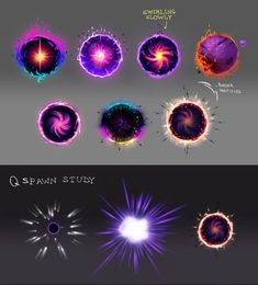 some different types of lights and shapes