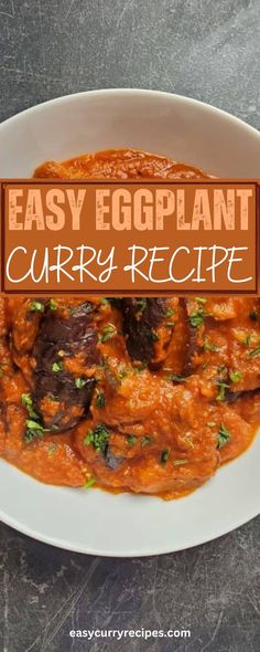 EASY EGGPLANT CURRY