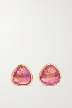 Pippa Small's earrings are perfect if you're need of a little extra support – they're set with pink tourmalines, which are thought to bring comfort to their wearer. They're made from 18-karat gold, sourced responsibly in partnership with local smiths worldwide. The stud silhouette is delicate and understated, so they'll look beautiful with smart and casual outfits alike. Organic Necklace, Pippa Small, Tanzanite Earrings, Tourmaline Earrings, Luxury Women Fashion, Look Beautiful, Rose Gold Jewelry, Small Earrings, Fine Jewellery Earrings