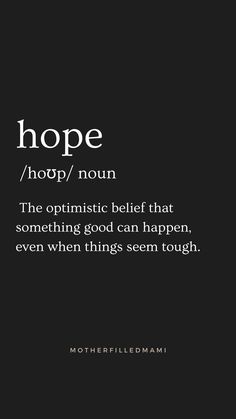 a black and white photo with the words hope, hope / nom on it