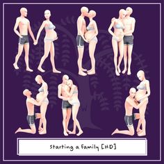 the stages of breastfeeding and breasting are shown in this graphic style, with different