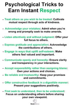 10 psychological tips to instantly earn respect: from owning your mistakes to showing gratitude and improving communication How To Respect Others Boundaries, How To Show Respect, How To Show Respect To Others, How To Earn Respect, How To Be Respected, Respect Lessons, A Real Man Quotes, Mindful Communication, Psychology Notes