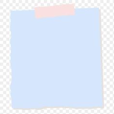 a blue piece of paper with a pink sticker on the corner, hd png