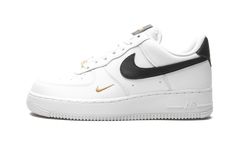 Nike Air Force 1 Low 07 Essent CZ0270 102 | WMNS Air Force 1 Low Essential White Womens Air Force 1, Black And Gold Shoes, Nike Shoes Air Force, Womens Basketball Shoes, Nike Gold, Cute Nikes, Nike Air Force 1 Low, Gold Shoes, Nike Womens