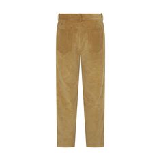 These are our most luxurious pair of trousers, bringing a breath of new sophistication to your wardrobe. Featuring a high waist, straight-leg cut, and relaxed shape, made from heavyweight, buttery-soft stretch corduroy with fine cotton pocket lining—all from Italy. With reinforced belt loops, sophisticated pockets, a German horn button closure, and a Swiss metal zipper, they showcase impeccable craftsmanship. Full-length for easy tailoring, they can be worn low on the waist for a laid-back look.   The perfect and refined alternative to jeans. Pair them with a shirt and blazer for business, a t-shirt for weekends, or a sweater for evenings.   Designed in London, we craft our products in Europe, ethically and sustainably, in limited-edition small batch production. Italian heavyweight stretch Corduroy Tapered Leg Pants For Work, Tapered Leg Corduroy Pants For Work, Classic Corduroy Straight Leg Pants, Classic Straight Leg Corduroy Pants, Corduroy Tapered Leg Bottoms For Work, Corduroy Bottoms With Welt Pockets For Work, Corduroy Tapered Leg Pants With Welt Pockets, Corduroy Work Pants With Welt Pockets, Corduroy Pants With Welt Pockets And Tapered Leg