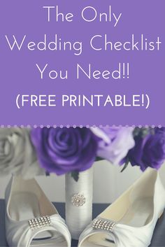 the only wedding checklist you need free printable