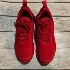 University Red Nike Air Max 270 In Great Minimally Worn Condition Size 5 Youth/Mens (7 Women’s) Original Box Included Red Nike Air Max, Shoes Nike Air, Red Nike, Air Max 270, Nike Air Max 270, Kids Nike, Shoes Nike, Air Max, Nike Air Max