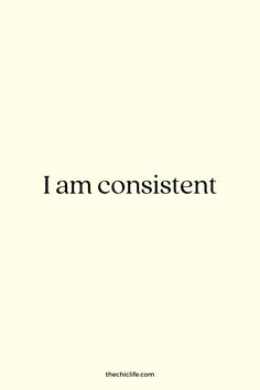 the words i am constient are in black and white on a cream background