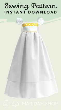 Sailor Moon's Princess Serenity Cosplay Dress Pattern Anime Princess Dress, Cosplay Patterns, Princess Dress Patterns, Detached Sleeves, Moon Cosplay, Unique Wedding Dress, Sailor Moon Cosplay, Princess Serenity, Princess Cosplay