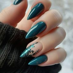 #fallnails #fallnailcolors #acrylicnaildesigns Nails Inspiration Wedding Guest, Stilleto Fall Acrylic Nails, Teal Fall Nails, Romantic Nail Art, Fall Nails Ideas, Acrylic Nails Ideas, Latest Nail Designs, Teal Nails, Romantic Nails