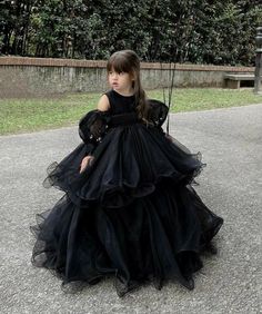 Latest black colour party goun Wednesday Dress, Flower Girl Gown, Black Ball Gown, Classic Flower, Kids Designer Dresses, Organza Dress, Gowns For Girls, Frocks For Girls, Dresses Kids Girl