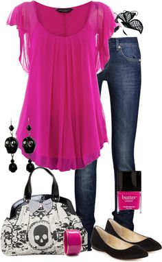 "Untitled #57" by tinalynn0249 on Polyvore Looks Jeans, Komplette Outfits, Mode Vintage, Outfit Casual, Outfits Casuales, Cute Fashion, Look Fashion, Perfect Outfit, Passion For Fashion