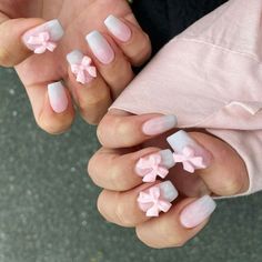 The Coquette Nail Trend Will Cure Your Summertime Sadness Croquette Nails, Coquette Nail, Long Almond Nails, Coquette Nails, Natural Nail Art, Nail Trend, Short Square Nails, Racun Shopee, Simple Gel Nails