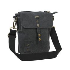 Dimension: 9 * 8 * 2.5"; Weight 14 Oz Top Zipper Closure; Internal Zipper And Phone Pockets Single Central Strap Button Closure Art Panel Design; Cotton Canvas; Genuine Leather Parts Vintage Brass Fitting Hardware;16oz Durable Thick Canvas Gray Shoulder Bag With Pockets For Everyday Use, Gray Canvas Satchel For Travel, Casual Gray Canvas Bag For Everyday Use, Casual Gray Shoulder Satchel, Casual Shoulder Bag With Gunmetal Hardware For Everyday, Casual Everyday Shoulder Bag With Gunmetal Hardware, Gray Crossbody Satchel For On-the-go, Gray Canvas Shoulder Bag Satchel, Gray Canvas Shoulder Satchel