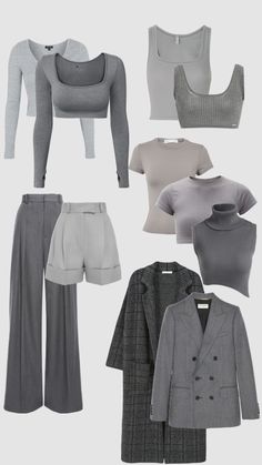 Mood gray Professional Work Outfit, Class Outfit, Simple Trendy Outfits, Looks Chic, Formal Outfit, Modern Outfits, Lookbook Outfits, Fashion Killa, Business Fashion