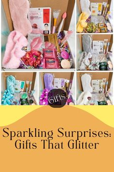 the gift box is filled with lots of different items to give someone in their life