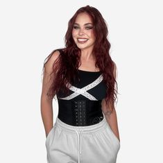 Regain your confidence after pregnancy with our Postpartum Waist Trainer. This black latex shapewear, designed for short torsos, features 9 steel bones for optimal support and shaping. Achieve a slimmer waistline and improved posture with this effective postpartum companion. Shop now and embrace your post-baby transformation with our comfortable and reliable short torso waist trainer. Postpartum Waist Trainer, Tears Design, Sarah C, Muscle Abdominal, Corset Training, Pregnancy Body, Waist Trainers, Lose Inches, Diastasis Recti