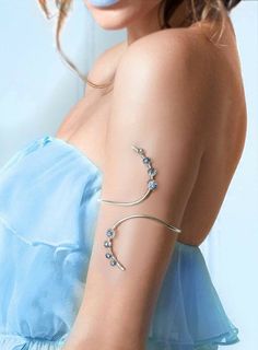 Prom Excessories, Wire Arm Cuff, Arm Cuffs, Fotografi Vintage