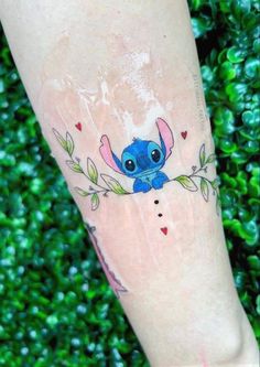 Disney Stitch Tattoo, Bandana Nails, Feather With Birds Tattoo, Pikachu Tattoo, Artsy Phone Cases, Stitch Tattoo, Framed Tattoo, Remembrance Tattoos, Fineline Tattoo