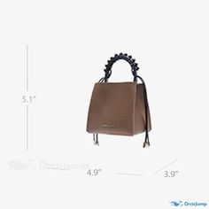 OrcaJump - Artistic Embossed Bag: An Exquisite Blend of Creativity and Elegance Square Bucket Bag With Detachable Handle, Square Bucket Bag With Detachable Handle As Gift, Brown Bucket Bag With Top Handle As Gift, Artistic Brown Bag For Gifts, Brown Evening Bag For Everyday Use, Brown Evening Bag With Handles For Everyday Use, Chic Box Bag With Handle Drop For Gifts, Chic Box Bag With Handle Drop As A Gift, Artistic Brown Bag For Everyday Use