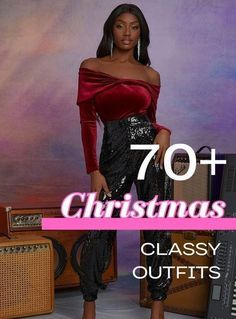 Fashion Over 70, Black Vibe, Classy Going Out Outfits, Elegant Christmas Party, Family At Home, Xmas Outfit