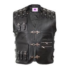 Handmade Men Hunt Club Leather Vest, Mens Motorcycle Leather Vest Brown Leather Men vest, Biker vest, Motorbike leather vest, Racer Vest "Unlock the Ultimate Shopping Experience! Discover the secret to exceptional style and unparalleled quality at UniqueAxBoutique With over 7 years of expertise, we're now bringing our passion online - just for you! Please note that the original product may slightly differ from the images shown, due to lighting effects and photography enhancements. * At UniqueAxB Alternative Leather Biker Jacket, Alternative Leather Biker Jacket For Events, Alternative Style Leather Biker Jacket, Gothic Leather Biker Jacket For Biker Events, Gothic Leather Biker Jacket For Events, Black Biker Jacket With Rivets, Black Rocker Style Vest For Streetwear, Biker Leather Vest For Streetwear, Punk Style Winter Vest For Biker Events