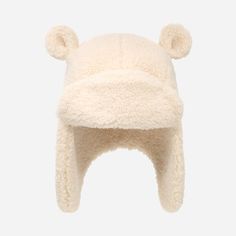 This hat with animal ears is the cutest winter companion. Featuring our signature plush fleece UGG®fluff, it will keep your little ones warm and cozy in the cold. | Plush fleece trapper. Self - 100% Polyester. Microfur Lining - Recycled Polyester. Featuring novelty animal ears. The UGG® Logo woven label. Imported. | UGG® Kids' UGG®fluff Trapper Fleece Hats in Nimbus, Size 4/6 YRS Ugg Kids, Fleece Hats, Kids Hat, Area Rug Decor, Kids Uggs, Woven Label, Animal Ears, Woven Labels, Cold Weather Accessories