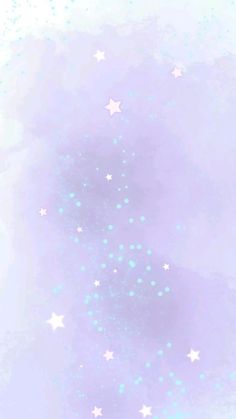 a blue and white background with stars on the left side, in pastel shades