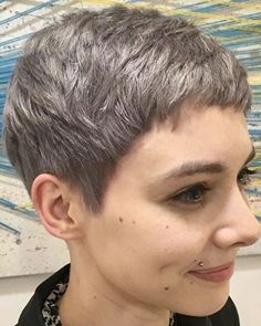 Short Pixie Brown Hair, Pixie Haircut For Women, Haircut For Women, Mullet Haircut, Hair Dye Ideas