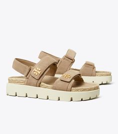 Kira Rope Sport Sandal: Women's Designer Sandals | Tory Burch Fashion Sandals Flat, Shoe Trend, Tory Burch Kira, Chic Sandals, Trending Sandals, Tory Burch Sandals, Cute Sandals, Footwear Design Women, Sport Sandals