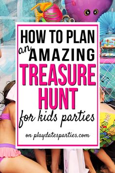 Fun Kids Party Games, Birthday Activities Kids, Treasure Hunt Birthday, Scavenger Hunt Party, Treasure Hunt For Kids, Treasure Hunt Games, Scavenger Hunt Birthday, Treasure Hunt Clues