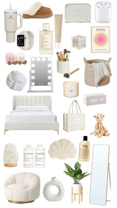 Room Ideas Gold And White, Vanila Gril Room, Gold And White Room, White And Gold Bedroom Aesthetic, Aesthetic Bedroom Furniture, White And Gold Bedroom Ideas, Gold And White Bedroom, Shuffles Room, Vanilla Girl Room