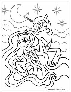 22 Princess Luna Coloring Pages (Free PDF Printables) Mlp Luna, Forest Coloring Pages, Moon Coloring Pages, Nightmare Moon, Princess Luna, Unicorn Coloring Pages, Easy Coloring Pages, Cartoon Coloring Pages, Flower Coloring Pages