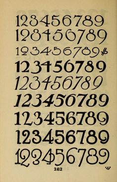 the numbers are drawn in black ink on white paper