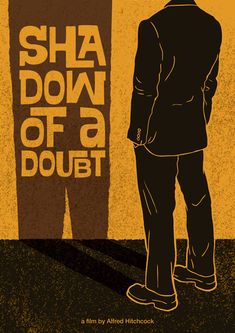 a man standing in front of a door with the words sha down of a doubt on it