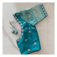 Simple Maggam Work Blouse, Simple Maggam Work, Blouse Design Aari Work, Blue Blouse Designs, Wedding Edit, Blouse Designs High Neck, Maggam Work Blouse, Kids Blouse Designs