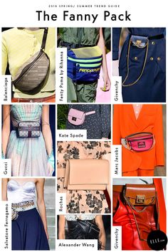 The Fanny Pack Fashion Trend Board, Fashion Trend Inspiration, Spring Summer Trends, Fashion 2018, Summer Trends, Women Trends, Stylish Fashion