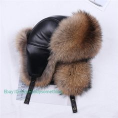 * Item describe * Condition: 100% Brand New * Color:  Raccoon Brown ，Fox Fur Black ，Silver Fox Fur * Size:ONE SIZE * Material:Polyester  * Package:1pc (without any accessories ）    Please note: 1.Please allow a little error due to manual measurement. 2.The color maybe a little difference because of the light,screen reflection etc. 3.If you are not sure what size to choose, you can tell us your height and weight, we will recommend the right size for you. Any problem, contact me for satisfying solution. Reply in 24 hours as time difference. May 3-5CM Measure difference,hope you can understand     Payment 1. Payment must be made within 7 days of auction closing (Unpaid dispute will automatically open when item is not paid in 7 days). 2. PLEASE NOTE: SHIPPING&HANDING DOES NOT INCLUDE DUTIES, L Fur Trapper Hat, Fox Hat, Russian Men, Ski Cap, Winter Hats For Men, Ski Hats, Trapper Hats, Ear Hats, Leather Cap