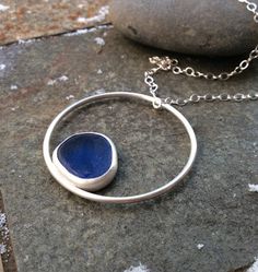 Sea+glass+jewelry++Blue+sea+glass+and+by+FatCatsOnTheBeach+on+Etsy Sea Glass Jewellery, Silver Pendent, Metal Jewelry Making, Silver Jewlery, Glass Jewellery, Blue Sea Glass