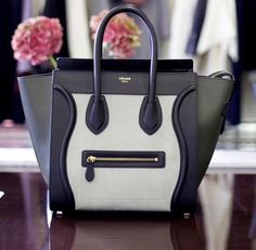 black and white Celine Luggage, Big Dreams, Celine Luggage Bag, Arm Candy, Leather Purses, Designer Handbags, York City, New York City