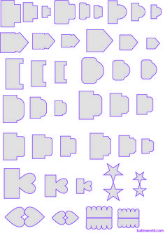 an image of some type of computer keyboard keys and numbers on a white background with purple outlines