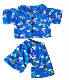 Build A Bear Clothes Pattern, Teddy Clothes, Animal Clothes, Vermont Teddy Bears, Flannel Pjs, Build A Bear Outfits, Animals Adorable, Boys Pjs, Bear Clothes